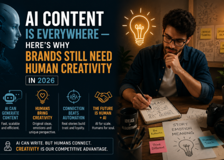AI Content Is Everywhere — Here's Why Brands Still Need Human Creativity in 2026