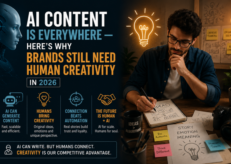 AI Content Is Everywhere — Here's Why Brands Still Need Human Creativity in 2026