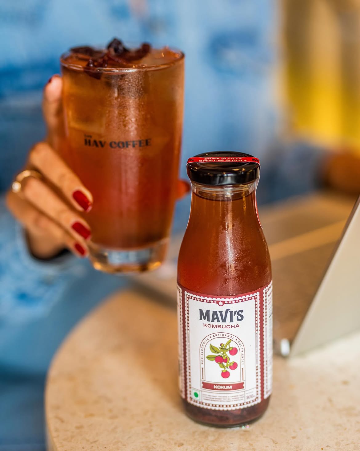 Some days ask for coffee.Others They call for something a little moodier.Like @kombucha.in’s Kok